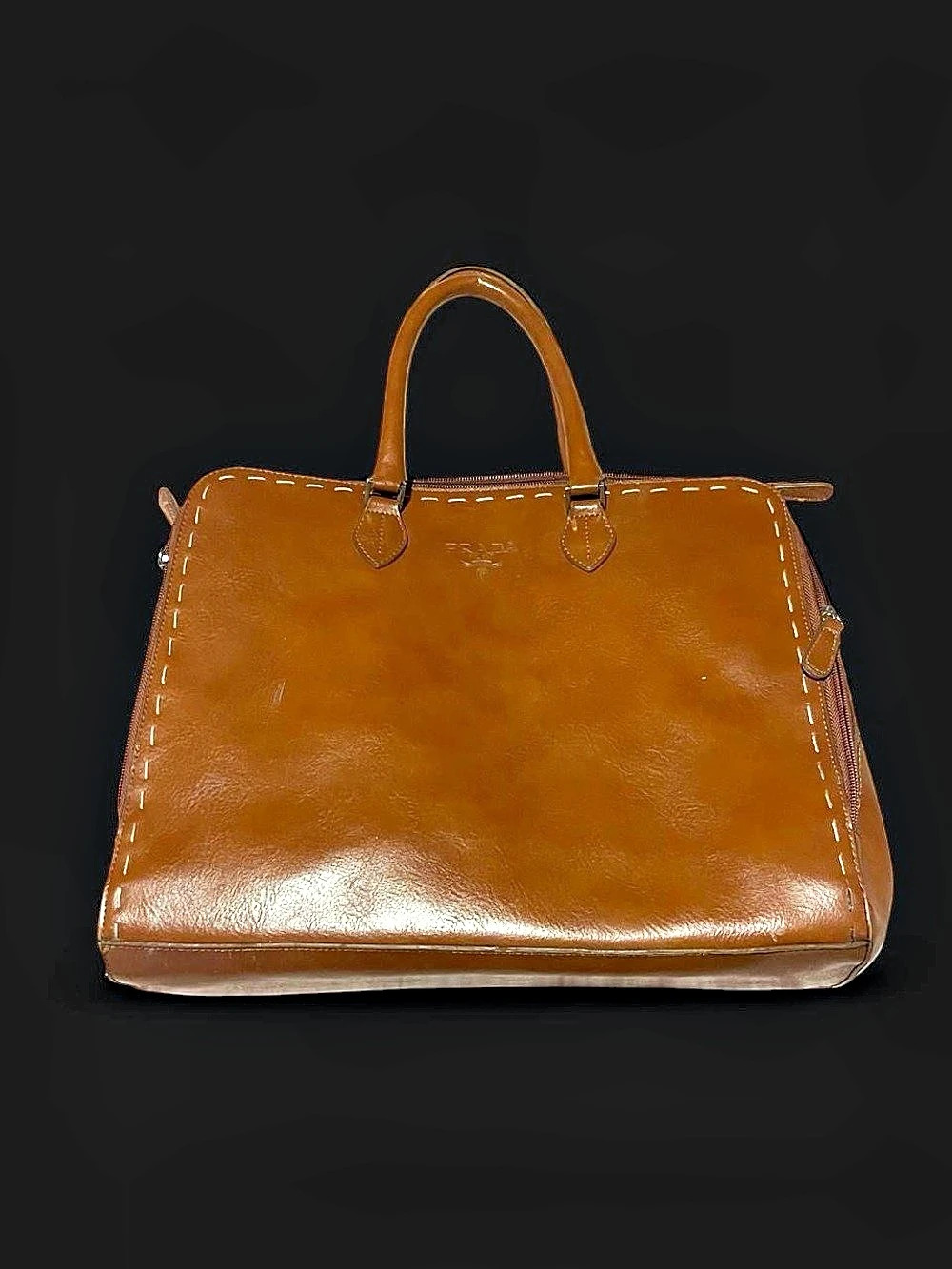 Prada Leather Satchel in Brown